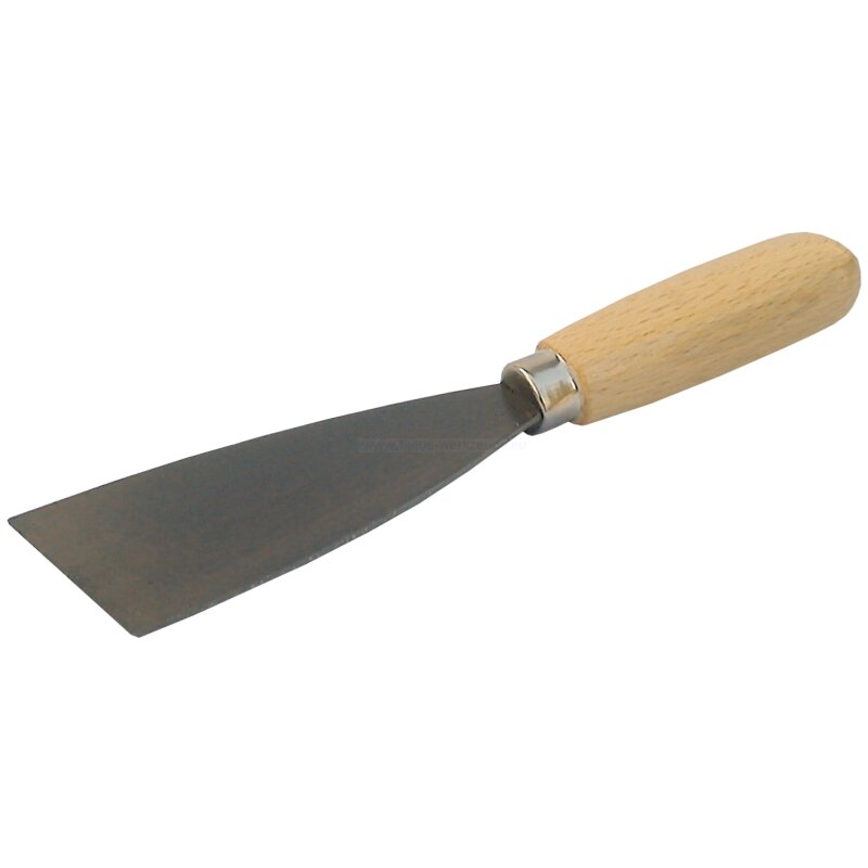 Pariere - Stoßspachtel, Breite: 10 cm, dicker Holzgriff, starkes Blat