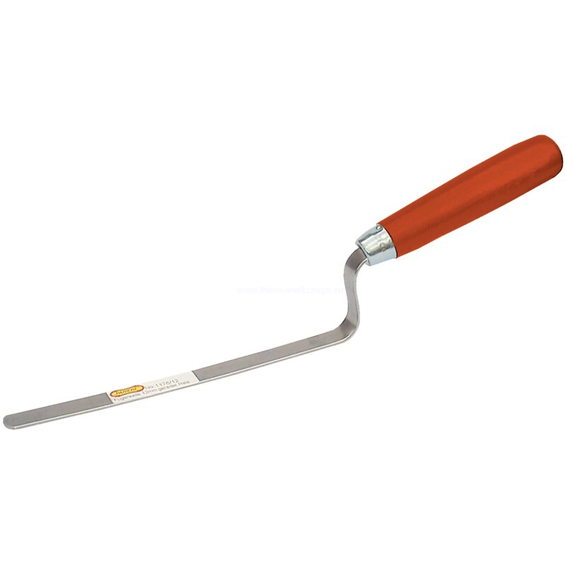 Pariere - Fugenkelle Fugeisen Hamburger Form 12 mm, Stahlblatt u. Hol