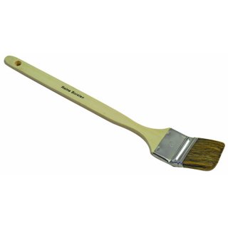Heizk&ouml;rperpinsel, Eckenpinsel 60 mm Malerqualit&auml;t, Holzstiel, graue Naturborste